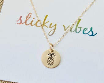 Pineapple Necklace, Infertility Necklace, Pineapple Jewelry, IVF Good Luck Necklace, Infertility Gift