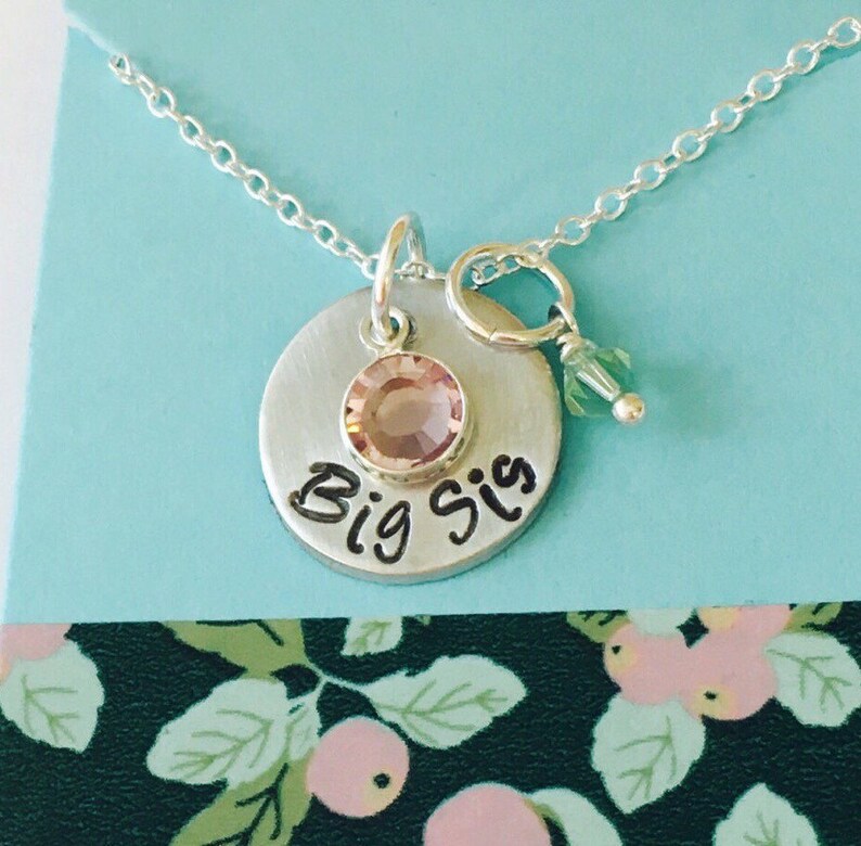 Big Sister Gift Big Sister Necklace Personalized Big Sister Etsy