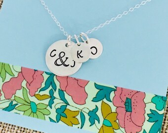 Personalized Family Necklace, Sterling Silver Mom Necklace, Personalized Necklace for Mom, Family Necklace