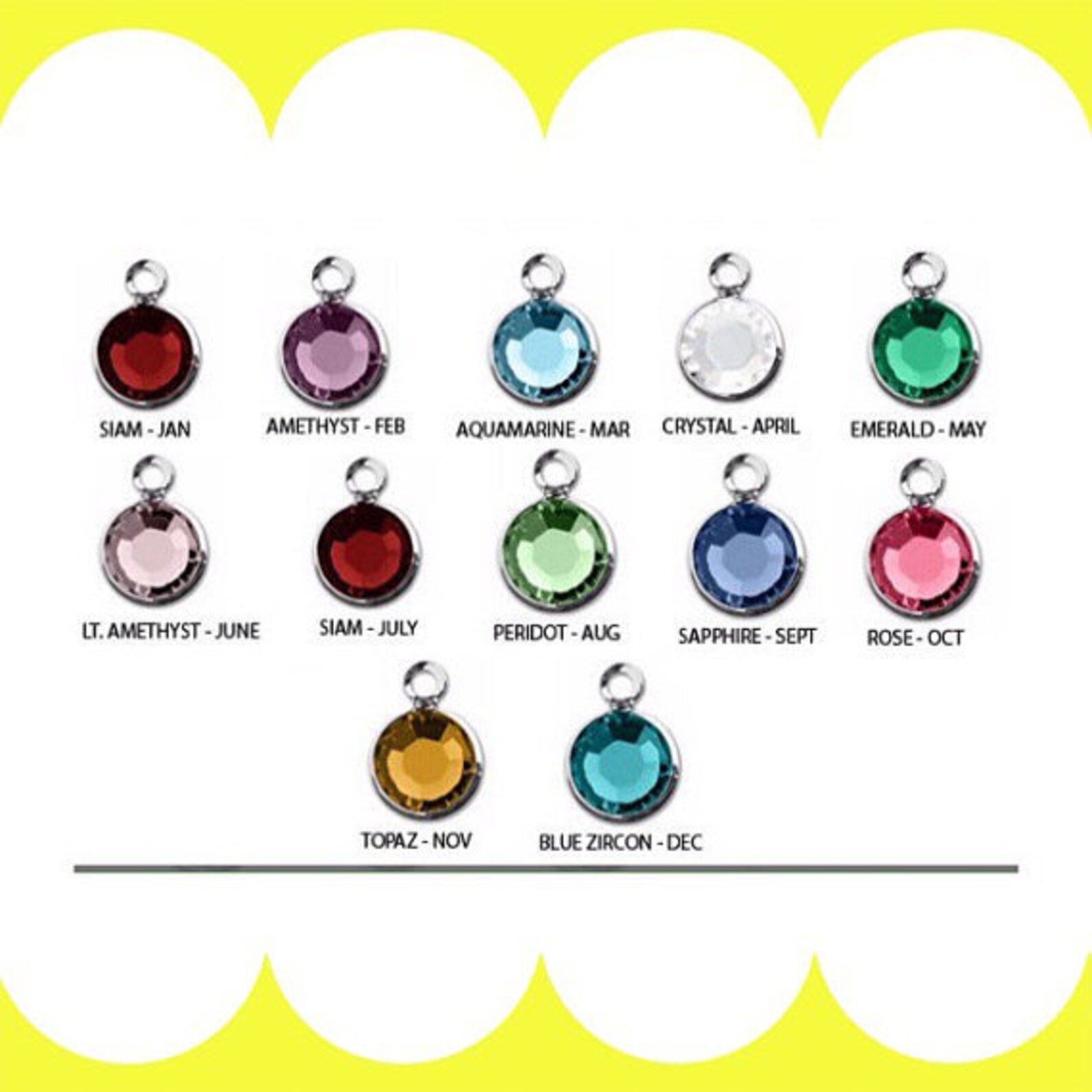 Sterling Silver Name Necklace Custom Name Jewelry Birthstone Etsy