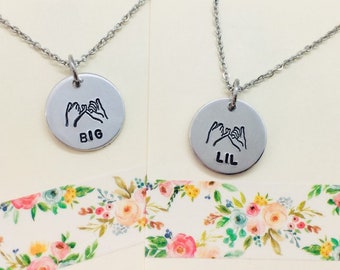 Sister Necklace, Matching Sister Necklace, Pinky Promise Necklace, Sisters Jewelry