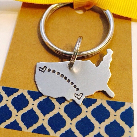 etsy long distance keychain