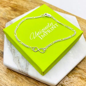 Infinity Bracelet, Sterling Silver Infinity Delicate Chain Bracelet, Friendship Bracelet