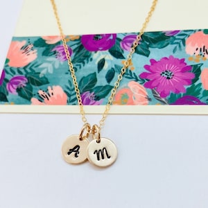 Delicate Gold Initial Necklace, Tiny Letter Necklace, Small Letter Necklace, All 14k Gold Filled, Minimalist Initial