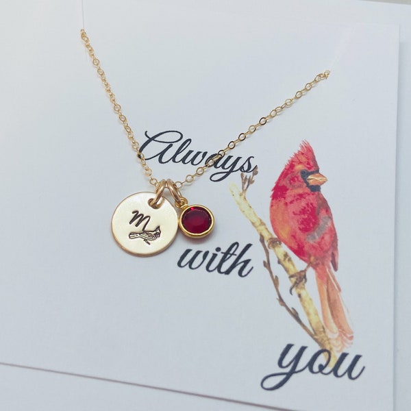 Cardinal Necklace, Memorial Necklace, Loss of Loved One, Remembrance Necklace