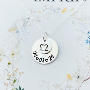 Custom Adoption Necklace: Sterling Silver Gotcha Day Gift