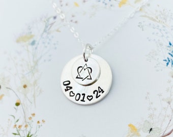 Custom Adoption Necklace: Sterling Silver Gotcha Day Gift