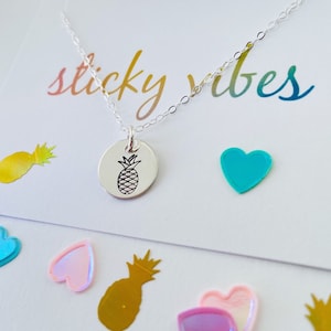 Pineapple Necklace, Infertility Necklace, Pineapple Jewelry, IVF Good Luck Necklace, Infertility Gift