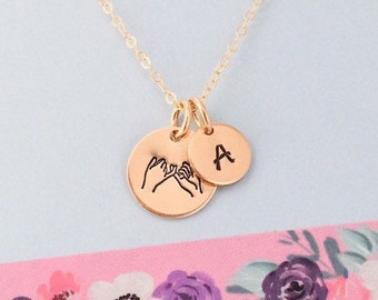 Pinky Promise Necklace, Sisters Necklace, Best Friend Jewelry