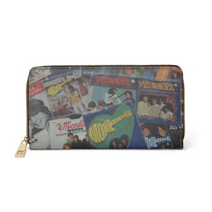 Monkees 45s Picture Sleeves (1)  Zipper Wallet