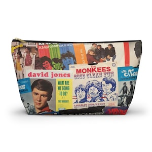 Monkees 45 Picture Sleeves (2) Accessory Pouch w T-bottom