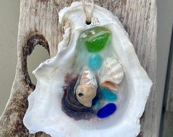 Oyster Shell Beach Ornament