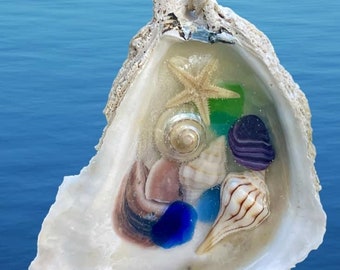 Oyster Shell Beach Ornament