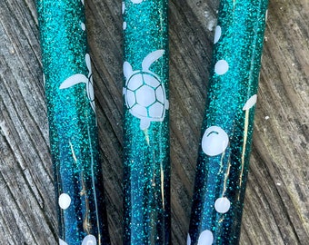 Glitter Sea Turtle Pen