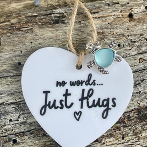 No Words Just Hugs Sea Turtle Acrylic Ornament