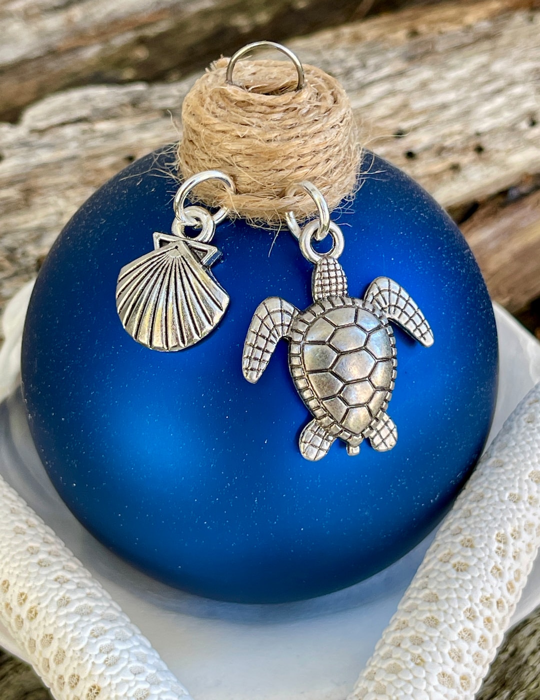 Illustration of Blue Turtle Aquarium Ornaments Handmade