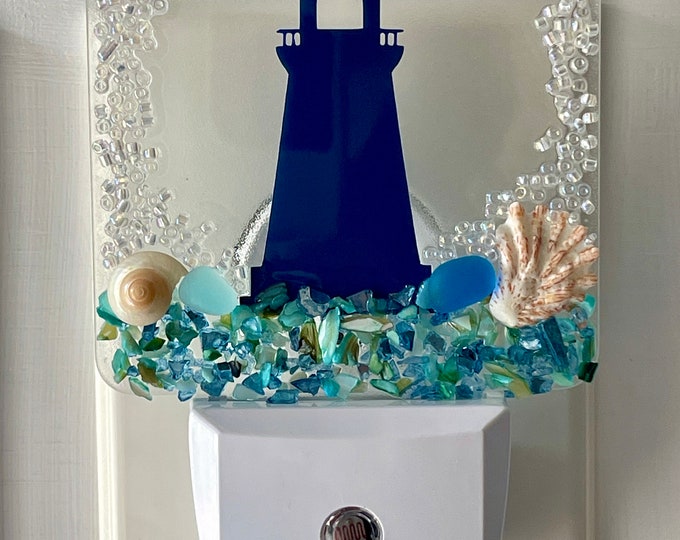 Lighthouse LED Beach Night Light Etsy