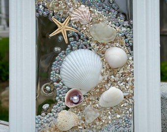 Seashell Sea Glass Beach Frame