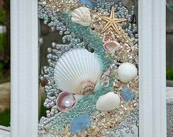 Seashell Sea Glass Beach Frame