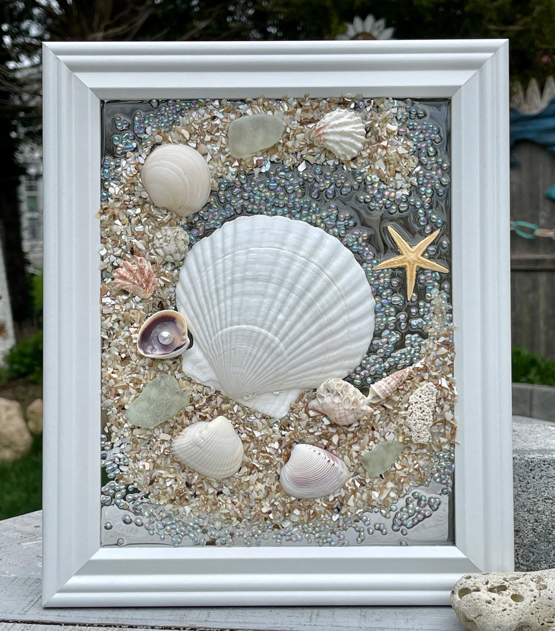 Beach Seashell Frame - Etsy