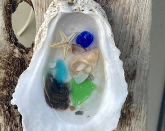 Oyster Shell Beach Ornament