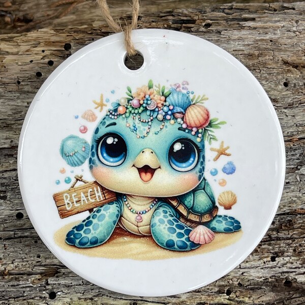 Sea Schildkröte Keramik Ornament