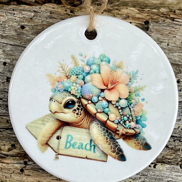 Sea Schildkröte Keramik Ornament