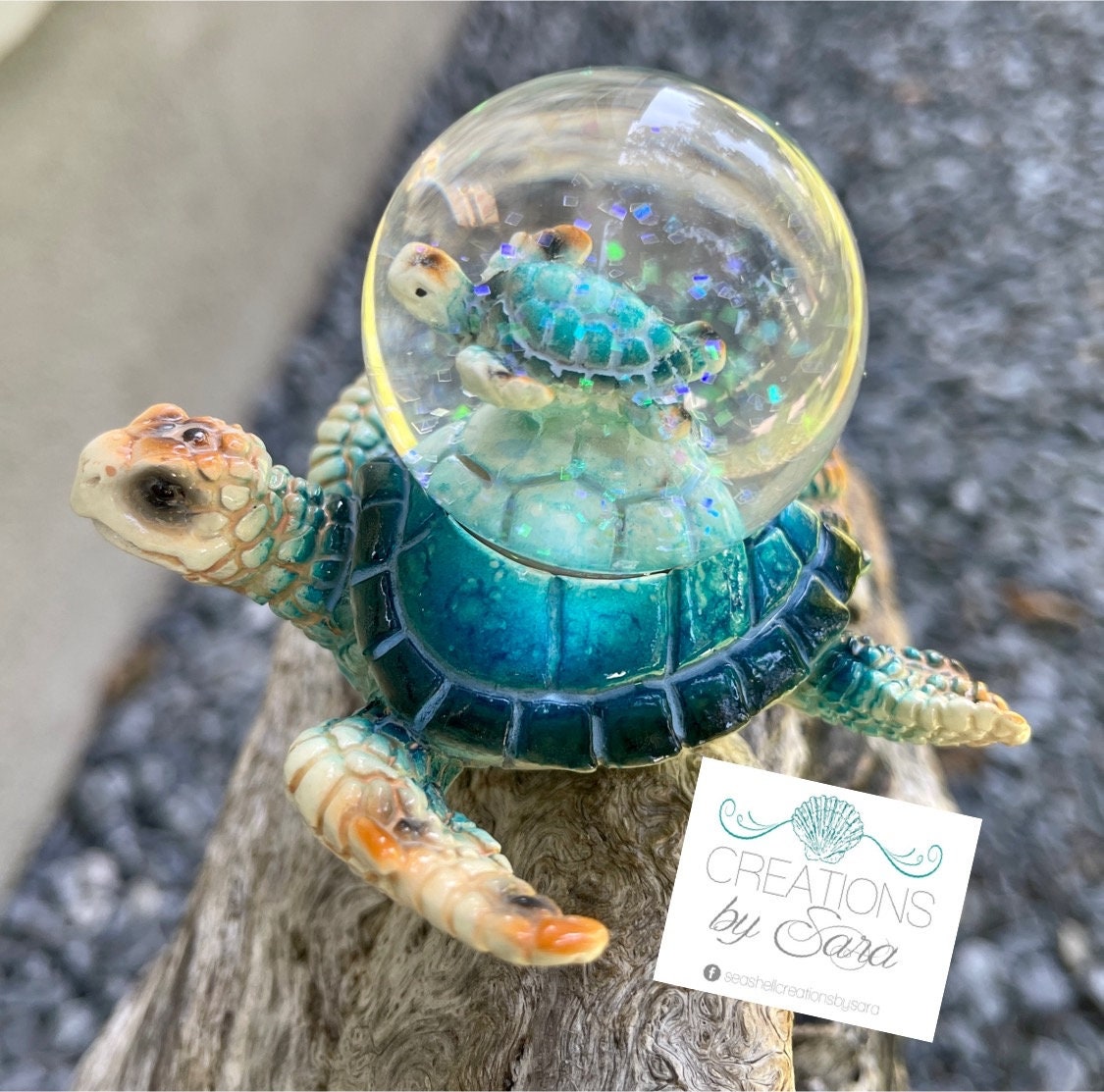 Sea Turtle Snow Globe - Etsy
