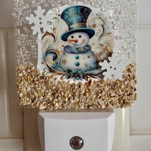 Snowman Holiday LED Night Light
