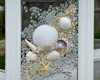 Seashell Sea Glass Beach Frame