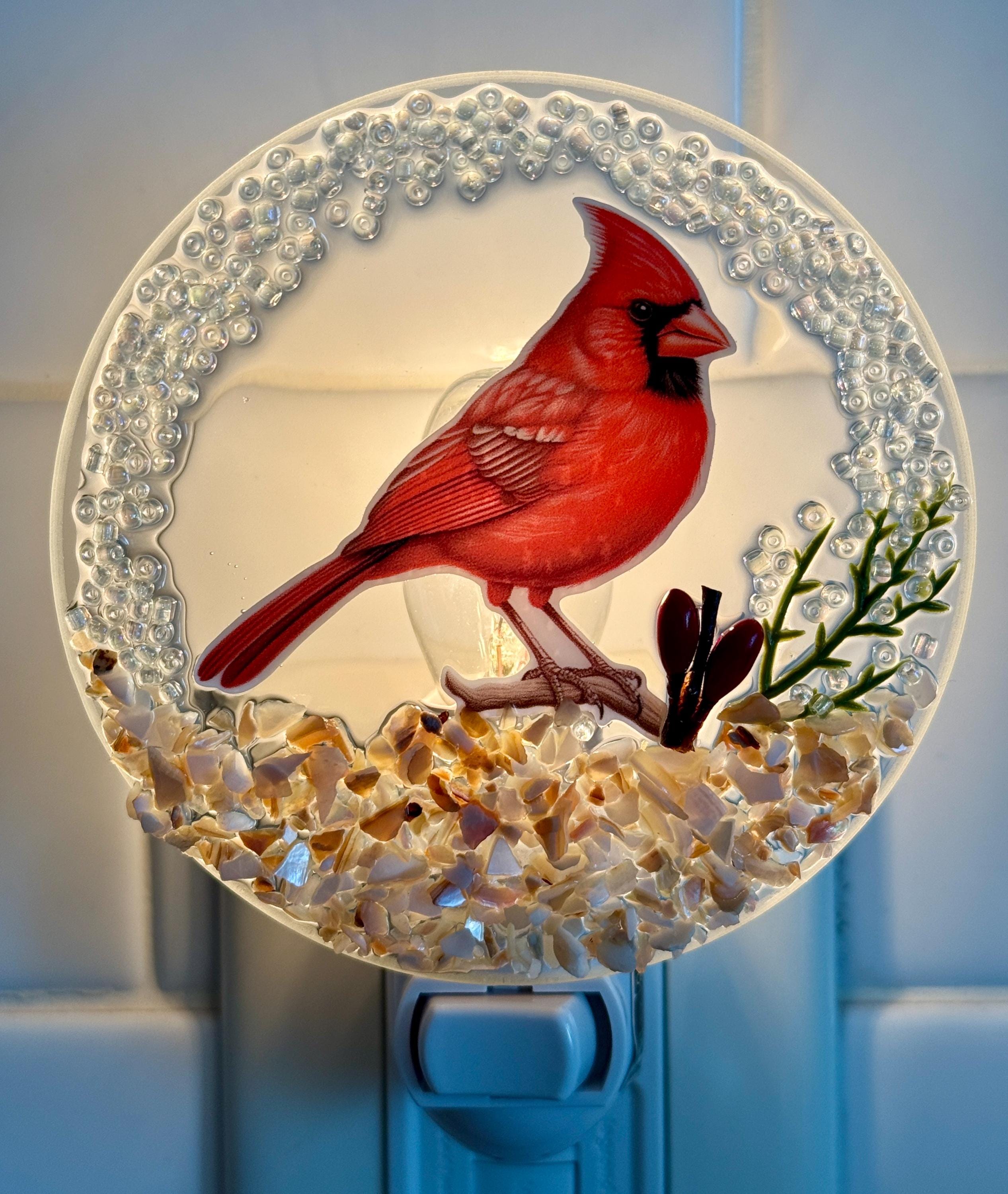 Cardinal Night Light - Etsy