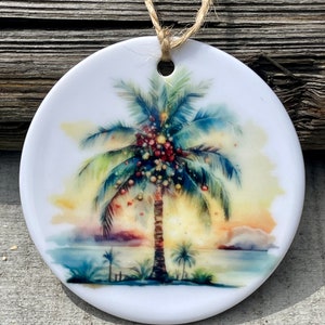 Palm Tree Beach Ornament