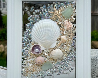 Seashell Sea Glass Beach Frame