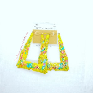 Saved By The Bell Inspired Painted Earrings (Clearance)