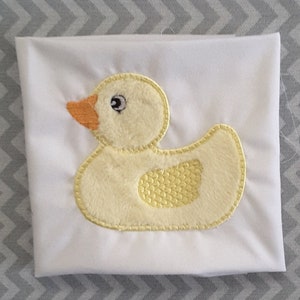 Applique Machine Embroidery Design cute Duck for Babies