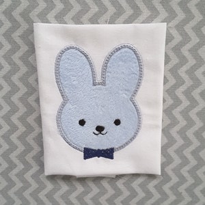Applique Machine Embroidery Design cute Boy Bunnie for Babies