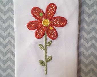 Applique Machine Embroidery Flower