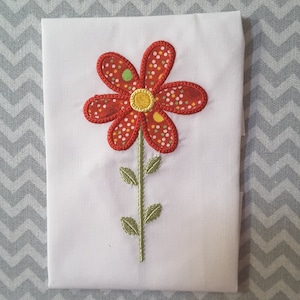 Applique Machine Embroidery Flower