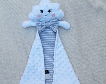 Cuddly Cloud Lovey/Comforter Machine Embroidery In The Hoop Design.