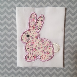 Applique Machine Embroidery Baby Bunny image 1