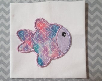 【CPGN STUDIO】LIKE A FISH Embroidery MTM Applique Machine Embroidery Design Fish - Etsy