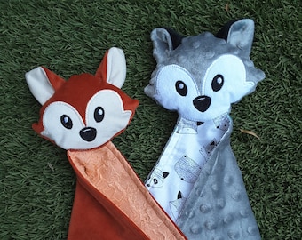 In The Hoop Machine Embroidery File Fox  Lovey/Comforter for Babies