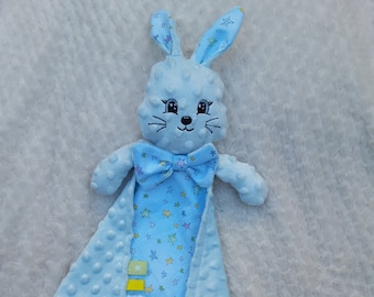 Baby Bunny Cuddle Cloth/Lovey Machine Embroidery Made in the Hoop