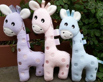 In The Hoop Stickdatei Giraffe Spielzeug für Säuglinge und Babys