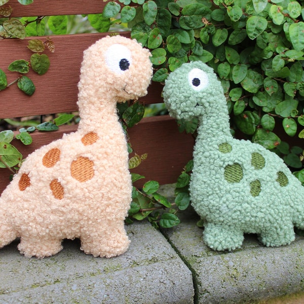 In The Hoop soft toy baby dinosaur machine embroidery