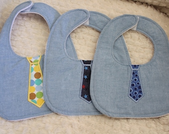 In The Hoop Embroidery Machine Baby Boy Bib Tie Applique in 3 sizes, 8x10hoop 8x12hoop