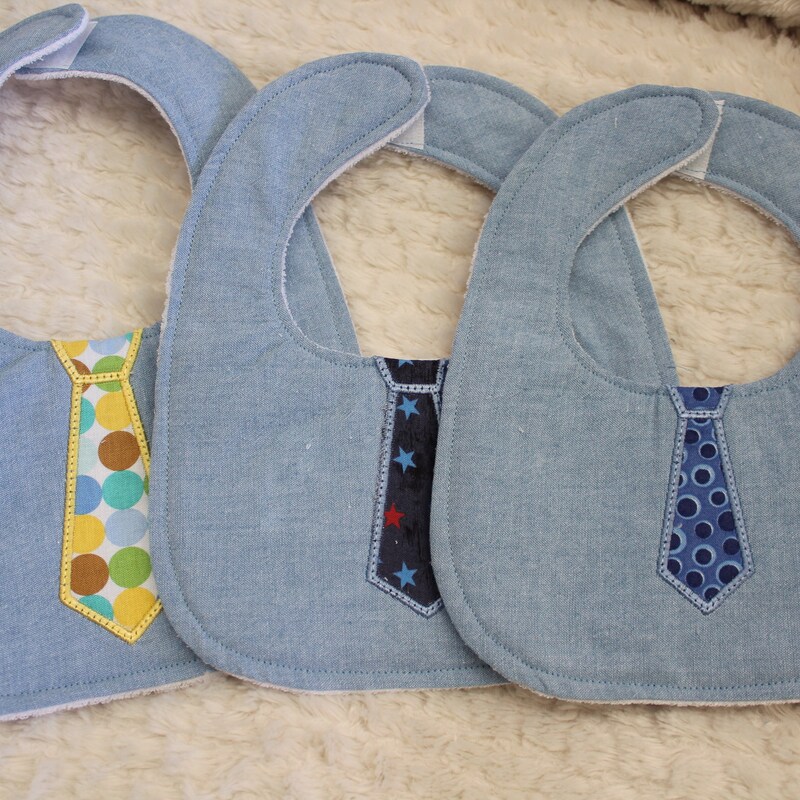New Born Baby Imported Stuff Bib In Beautiful Tie Design EME565 main image 1
