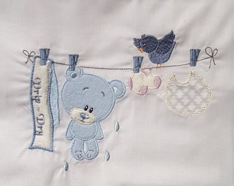 Baby Applique Machine Embroidery Design ….