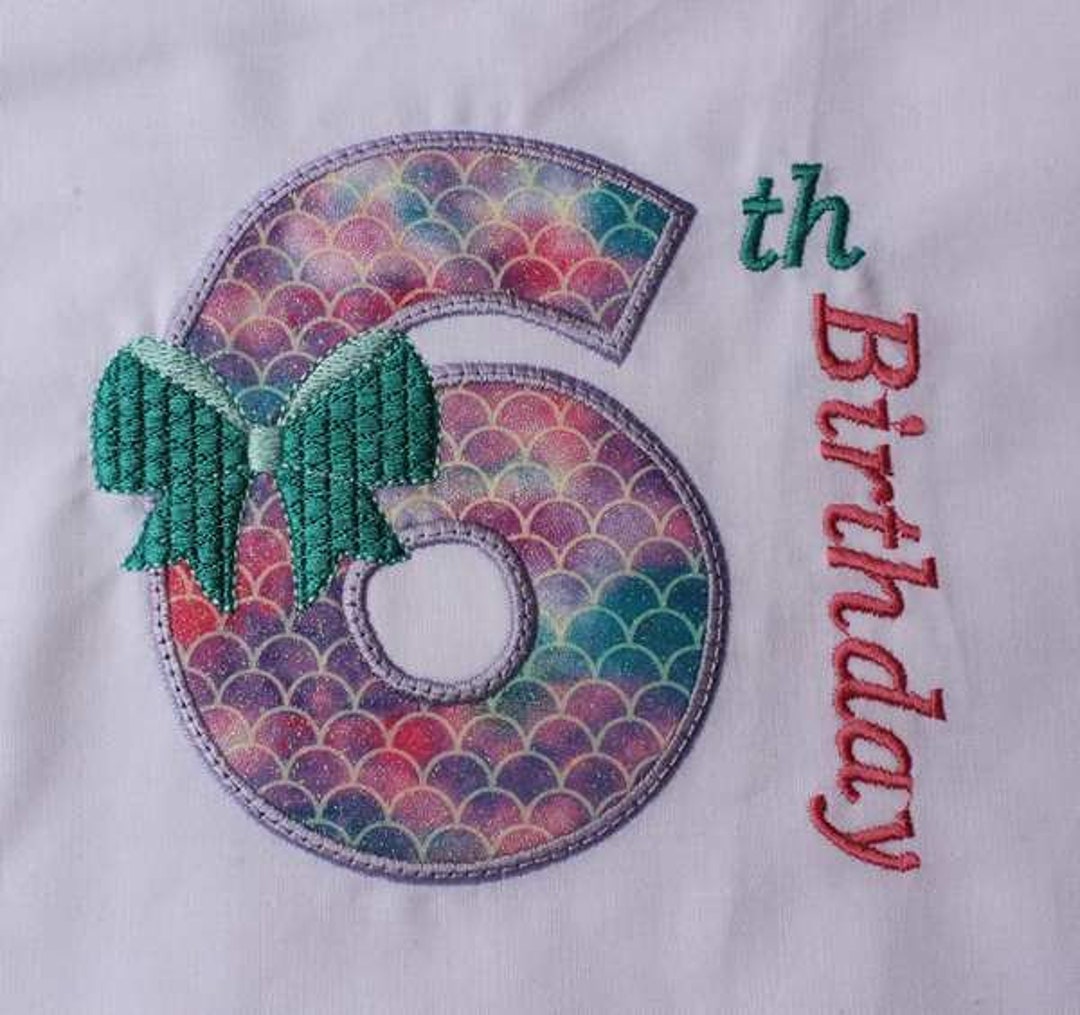 Baby Embroidery Shop Applique Birthday Numbers Etsy