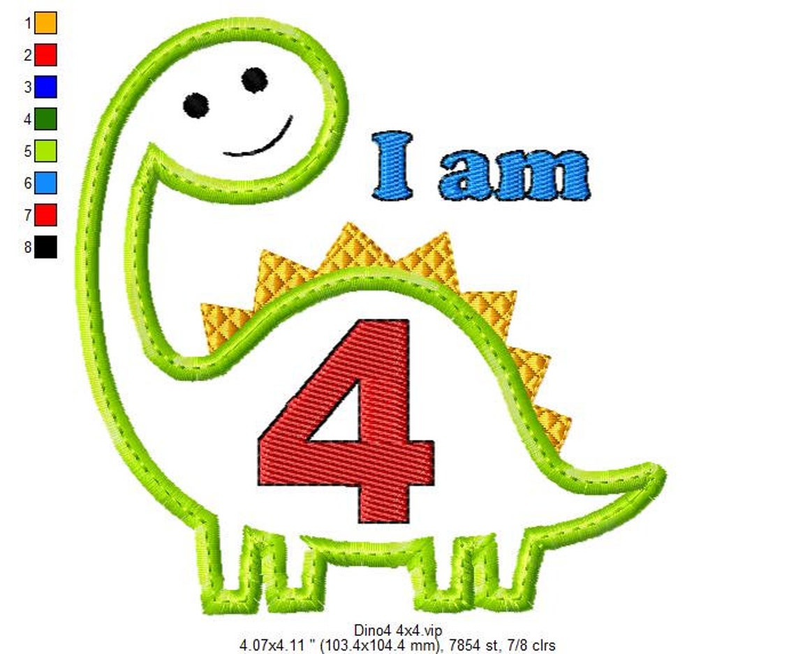 Baby Embroidery Shop Applique Birthday Numbers Etsy